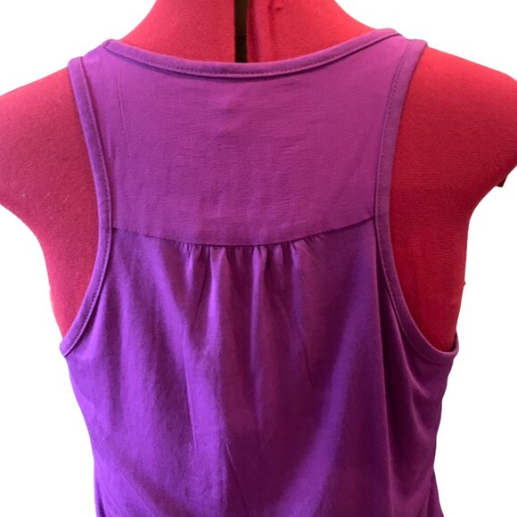 TRISTAN - Tank top Camisole Purple with Sequins in the front Large - Picture 6 of 9